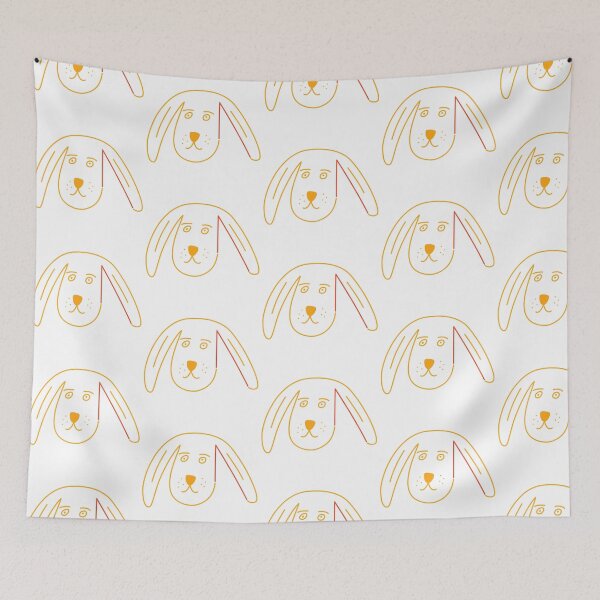 Item preview, One Dog in Orange designed and sold by TessaPeartree.
