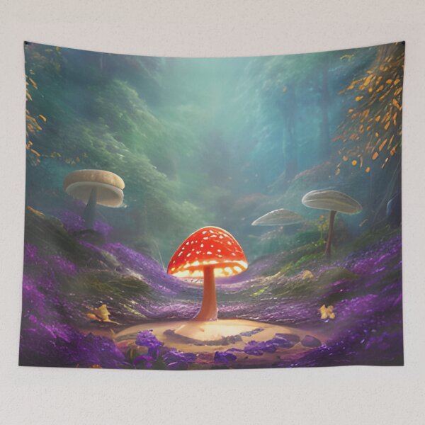Item preview, Dream Mushroom Forest designed and sold by GoodaBeing.