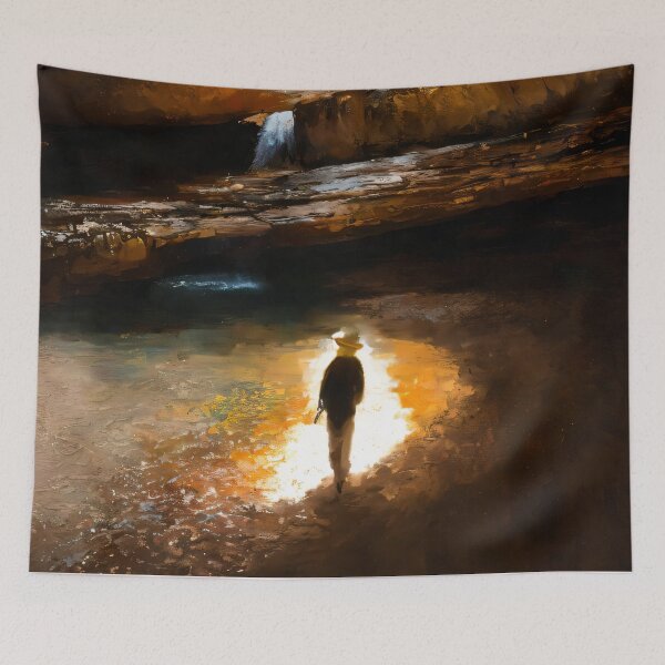 Item preview, Amber Reflection in a Cavern designed and sold by Delemore Art.
