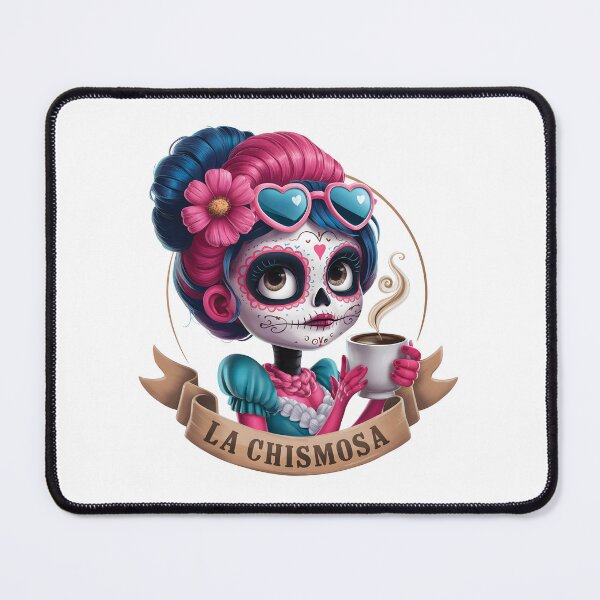 Item preview, La Chismosa Spanish Latina Skeleton Chola Catrina Skull designed and sold by silverhexagon.