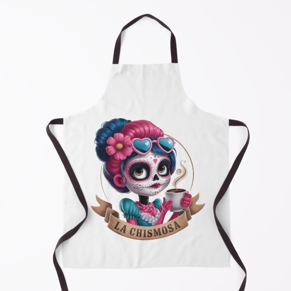 Item preview, La Chismosa Spanish Latina Skeleton Chola Catrina Skull designed and sold by silverhexagon.