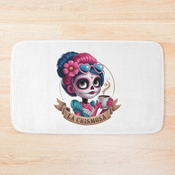 Item preview, La Chismosa Spanish Latina Skeleton Chola Catrina Skull designed and sold by silverhexagon.