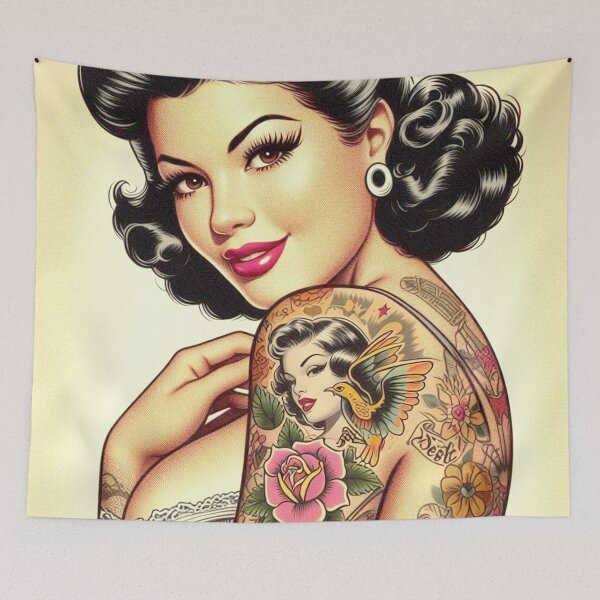 Item preview, Retro Beauty Pin-Up designed and sold by PulpVintage.