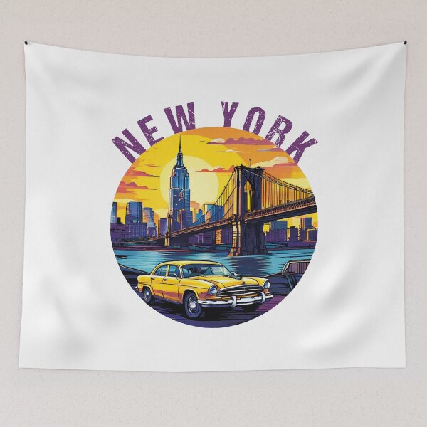 Item preview, New York Yellow Cab  Vibrant Cityscape|  Trendy NYC Travel | New York cab driver| Big Apple Graphic designed and sold by al21ex.