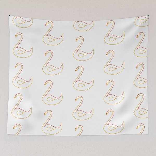 Item preview, Two Swan in Orange designed and sold by TessaPeartree.
