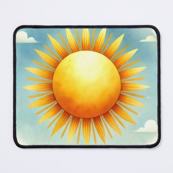 Item preview, brushed watercolor painted sun designed and sold by LILY ROSE.
