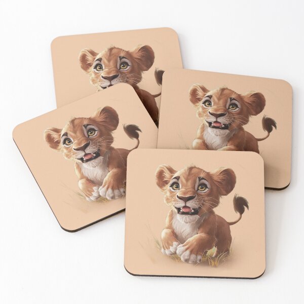Item preview, A small, cheerful, playing lion cub designed and sold by Situstshirts.
