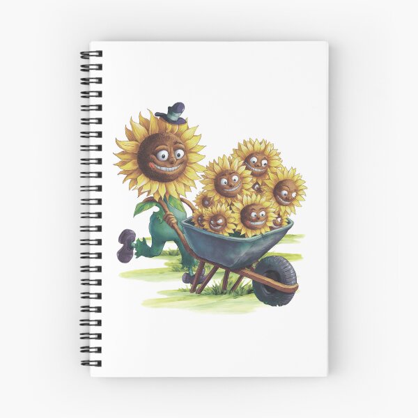 Item preview, Funny sunflower with a wheelbarrow. Gardener. designed and sold by MagelliShop.