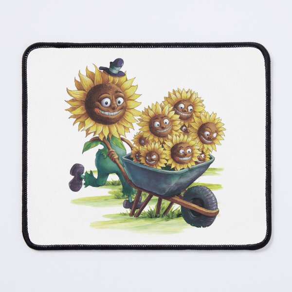 Item preview, Funny sunflower with a wheelbarrow. Gardener. designed and sold by MagelliShop.