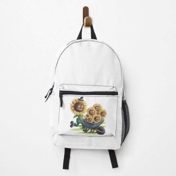 Item preview, Funny sunflower with a wheelbarrow. Gardener. designed and sold by MagelliShop.