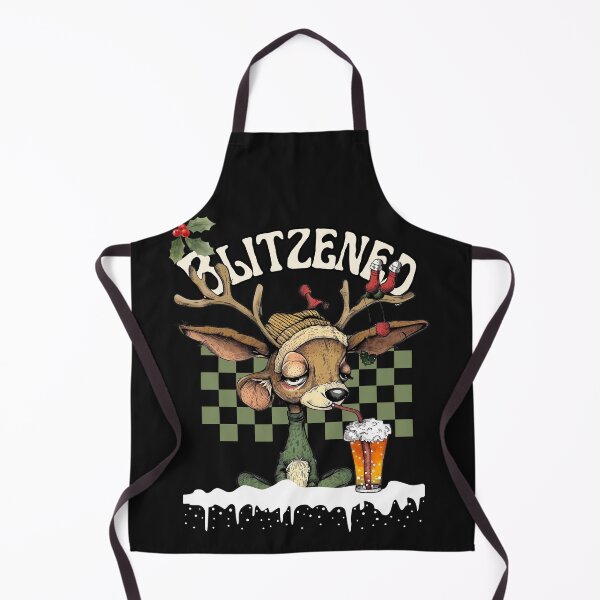Item preview, Blitzened Reindeer Christmas Funny Holiday Cute Drunk Deer designed and sold by MTJ-Mushrooms.