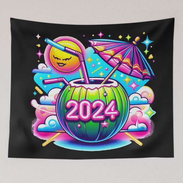 Item preview, Exotic Tropical Coconut Palm Tree Vacation Vibes designed and sold by zoughlal.