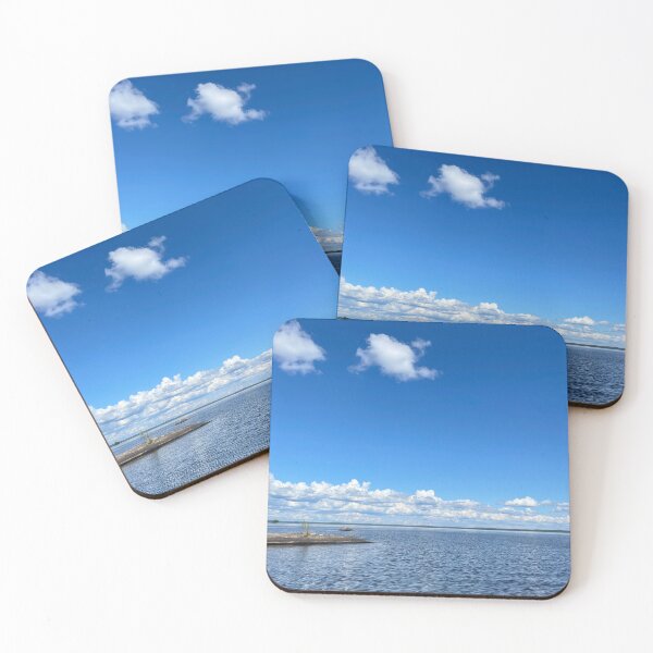Item preview, Great blue sky on a lake designed and sold by ThievingTime.
