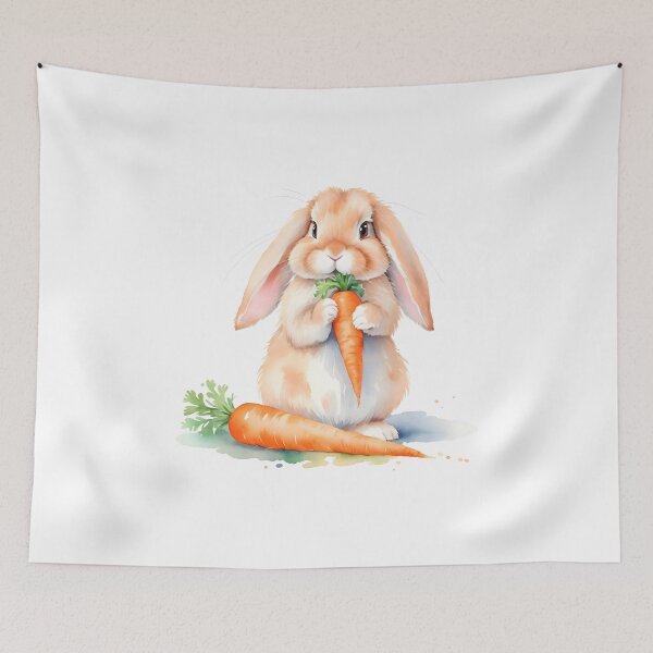 Item preview, Fluffy Bunny In Watercolor Style designed and sold by Adelberton.
