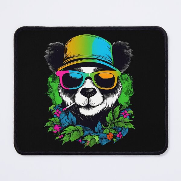 Item preview, Cool Colorful Panda Bear in Green designed and sold by MLArtifex.