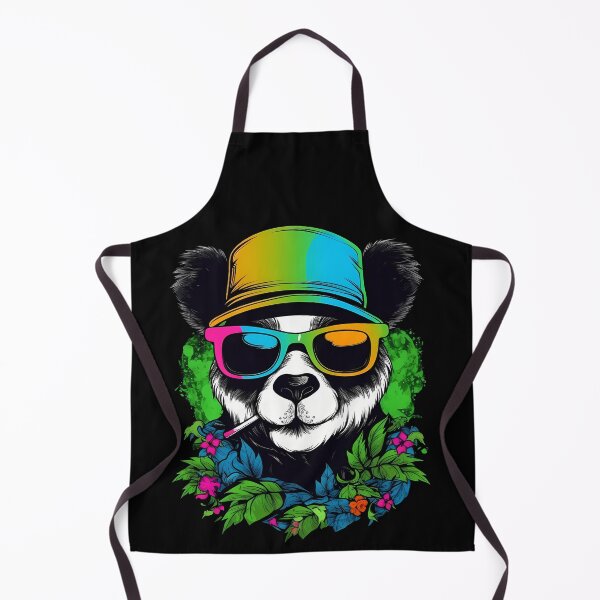 Item preview, Cool Colorful Panda Bear in Green designed and sold by MLArtifex.