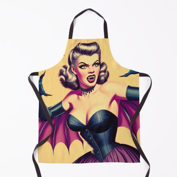Aperçu de l'œuvre Femme vampire rétro créée et vendue par PulpVintage.
