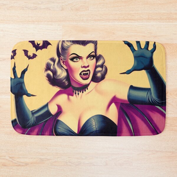 Aperçu de l'œuvre Femme vampire rétro créée et vendue par PulpVintage.