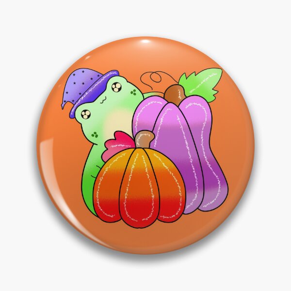 Item preview, Froggy pumpkin in the patch  designed and sold by Quacktails.