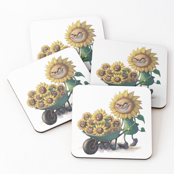 Item preview, Funny sunflower with a wheelbarrow. Gardener. designed and sold by MagelliShop.