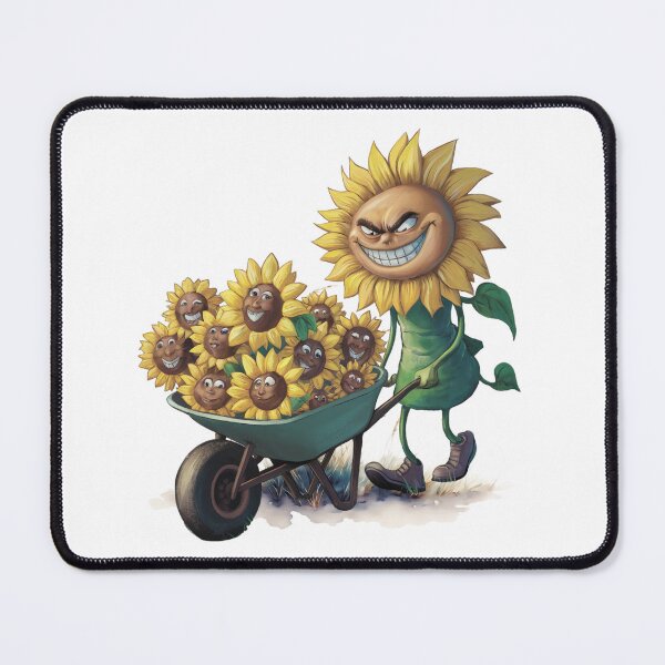 Item preview, Funny sunflower with a wheelbarrow. Gardener. designed and sold by MagelliShop.