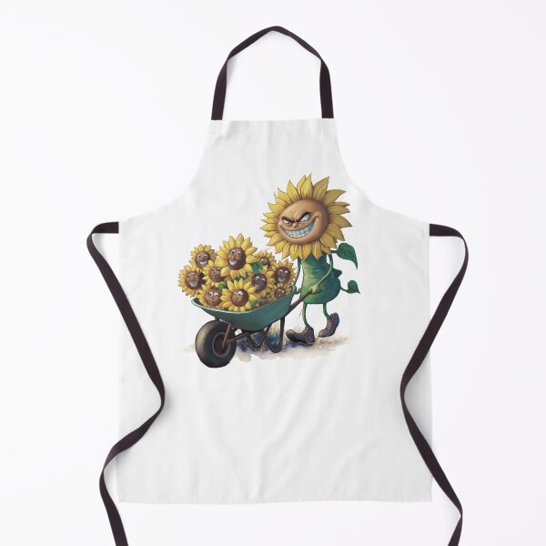 Item preview, Funny sunflower with a wheelbarrow. Gardener. designed and sold by MagelliShop.
