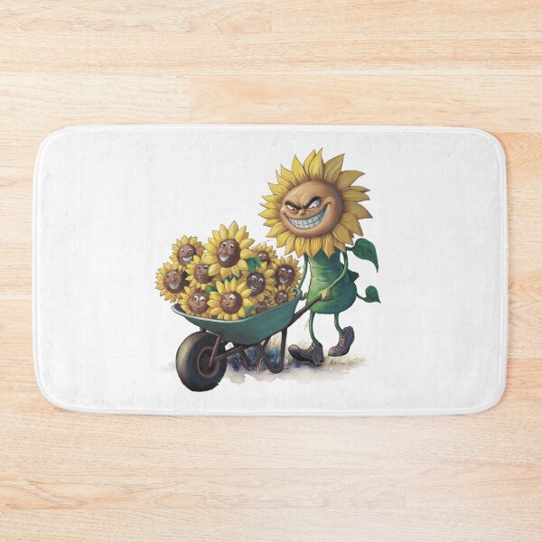 Item preview, Funny sunflower with a wheelbarrow. Gardener. designed and sold by MagelliShop.