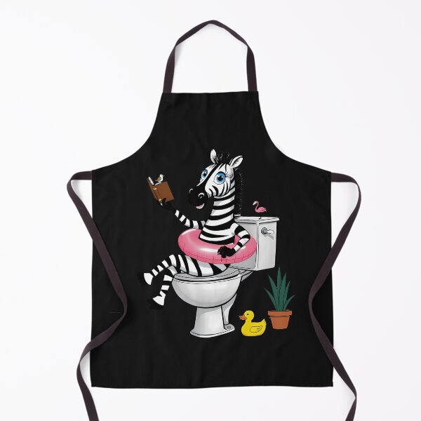 Item preview, Hilarious Zebra in Bathtub Cartoon - Funny Bathroom Wall Art for Animal Lovers designed and sold by zoughlal.