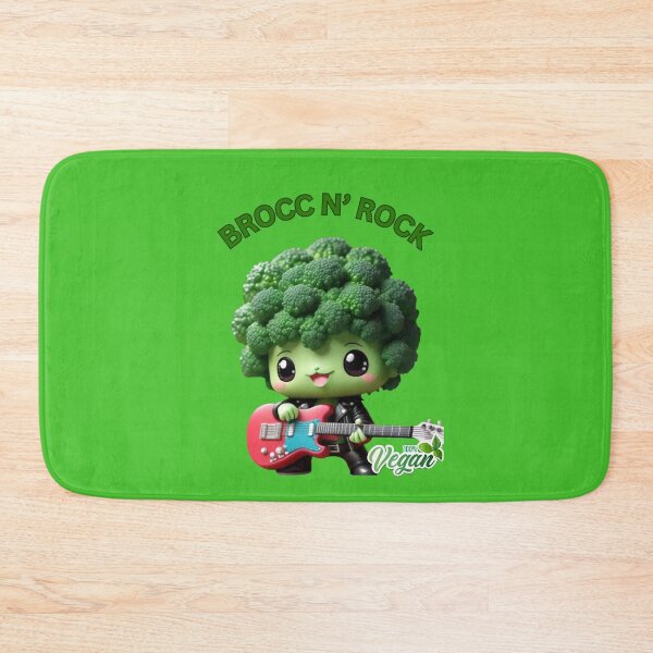 Item preview, Broccoli Rocking Vegan designed and sold by GothicaMystica.