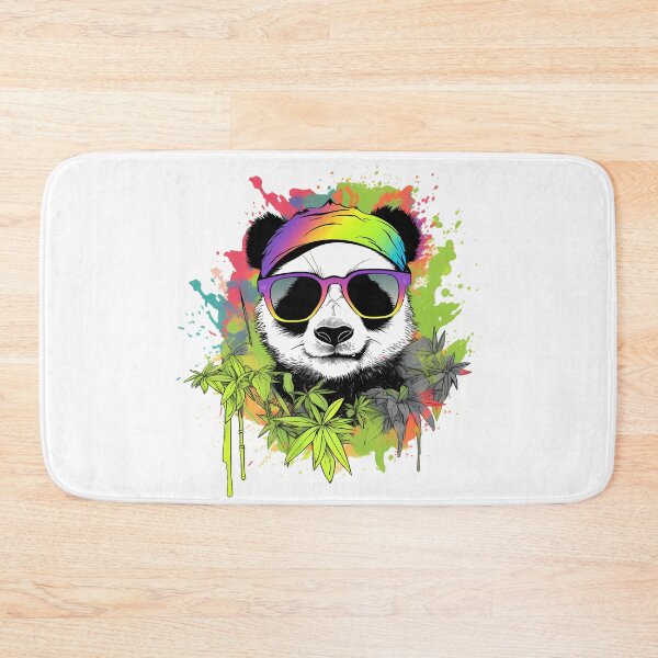 Item preview, Cool Colorful Panda Bear in Green designed and sold by MLArtifex.
