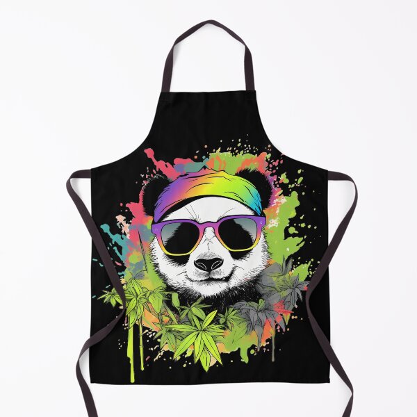 Item preview, Cool Colorful Panda Bear in Green designed and sold by MLArtifex.