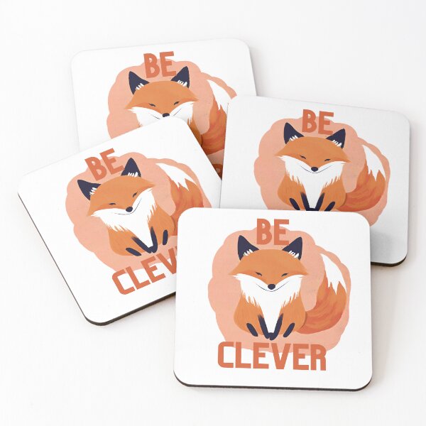 Item preview, Clever Cute fox  designed and sold by WeJustMakeFUN.