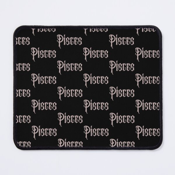 Item preview, Gothic Lettering Pisces Zodiac Sign designed and sold by Hellofriendco.