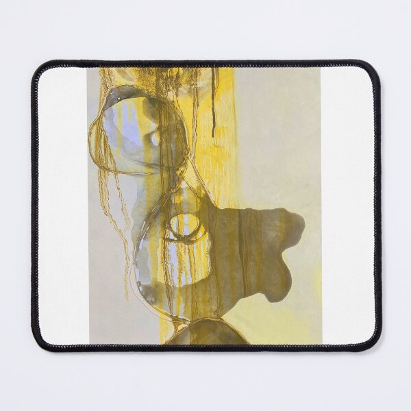 Item preview, Poured painting in yellow designed and sold by Gregor Harvie.