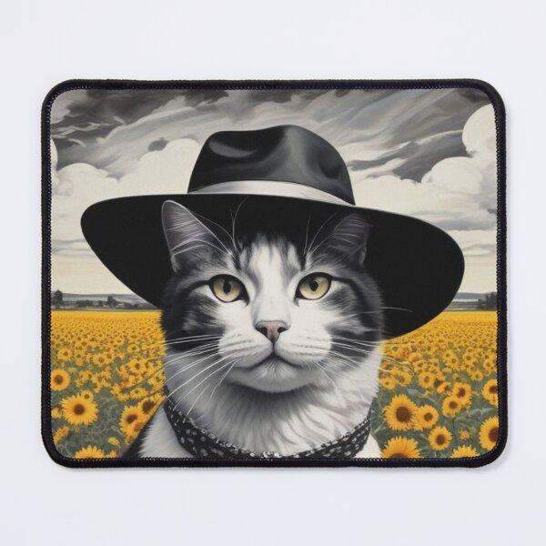 Item preview, Cat in sunflower field designed and sold by GasconyPassion.
