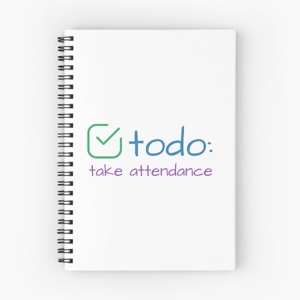 Item preview, Attendance Reminder - todo: take attendance designed and sold by musthavewords.