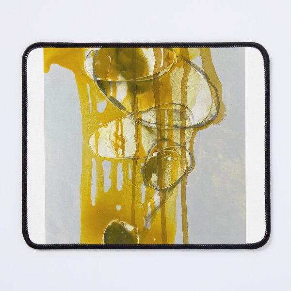Item preview, Poured painting in yellow 2 designed and sold by Gregor Harvie.