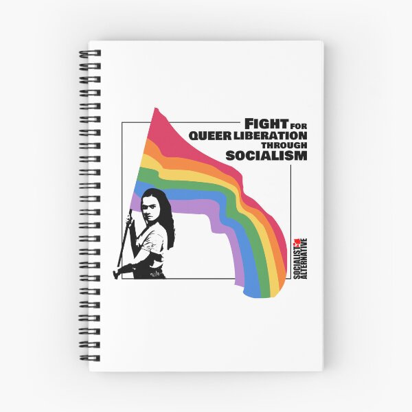 Item preview, Fight for queer liberation through socialism (transparent background) designed and sold by LeicesterSA.