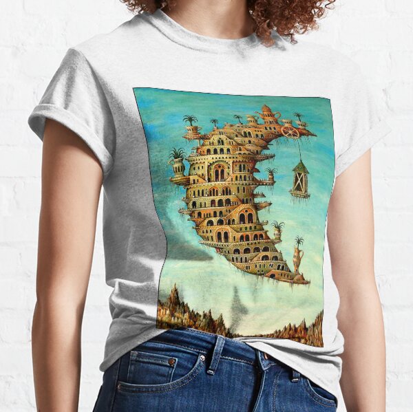 DALI : Vintage Living on the Moon Abstract Painting Print Classic T-Shirt