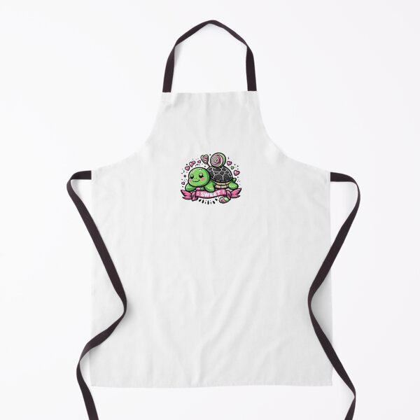 Item preview, Sweet Green and Pink Turtle Illustration designed and sold by ArtistPenguin.