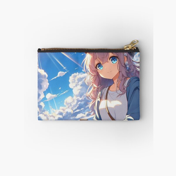 Item preview, Anime Girl in a Serene Landscape designed and sold by ZenOfAIarts.
