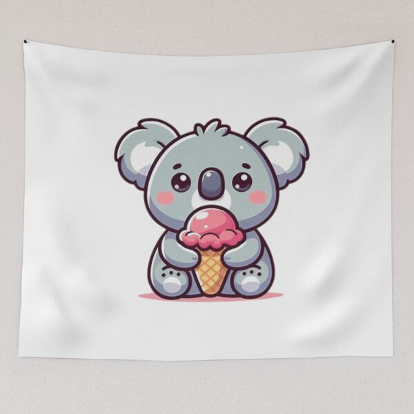 Item preview, koala bear eating ice cream designed and sold by Eternalski.