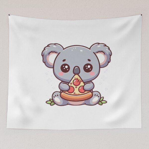 Item preview, koala bear eating pizza designed and sold by Eternalski.