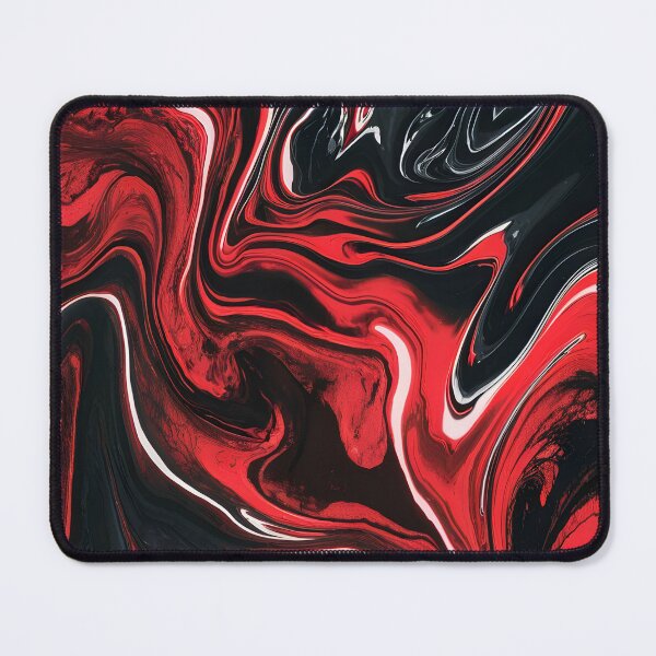 Item preview, Mesmerizing Black and Red Liquid Marble designed and sold by BrickXSq.