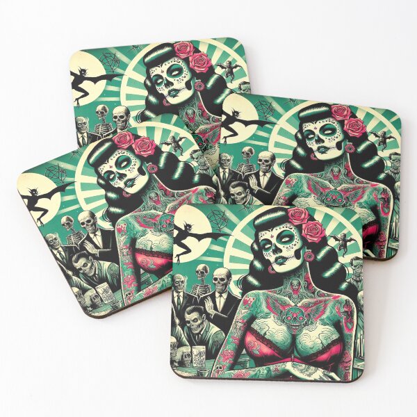 Item preview, Creepy Horror Girl designed and sold by PulpVintage.