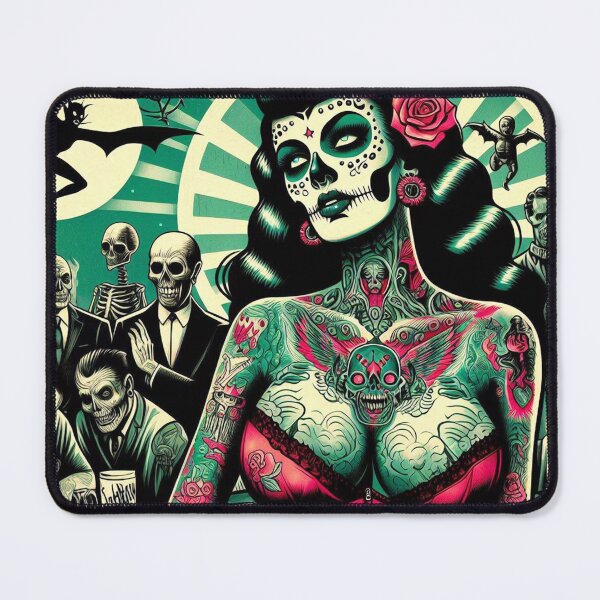 Item preview, Creepy Horror Girl designed and sold by PulpVintage.