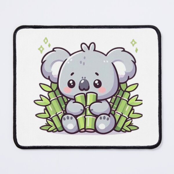 Item preview, koala bear eating bamboo designed and sold by Eternalski.