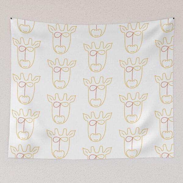 Item preview, Nine Giraffe in Orange designed and sold by TessaPeartree.