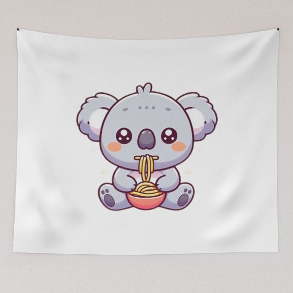 Item preview, koala bear eating spaghetti designed and sold by Eternalski.