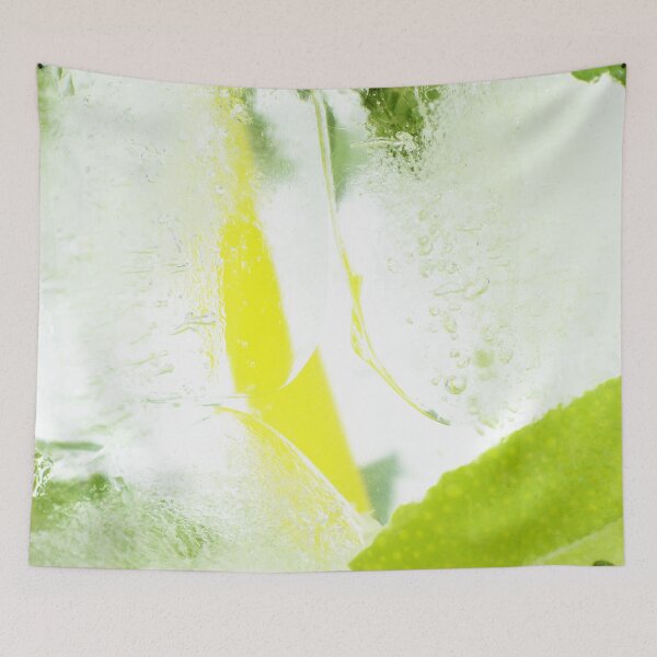 Item preview, Photograph of mint leaves with slices of lime and lemon in ice-mohito drink designed and sold by Vetagio.